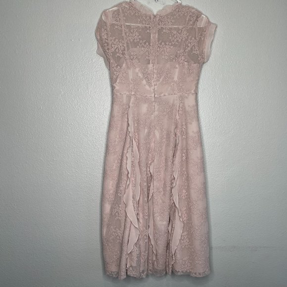 ONLY LOVE URBANIZED dahlia lace embroidered dress M - Picture 7 of 11